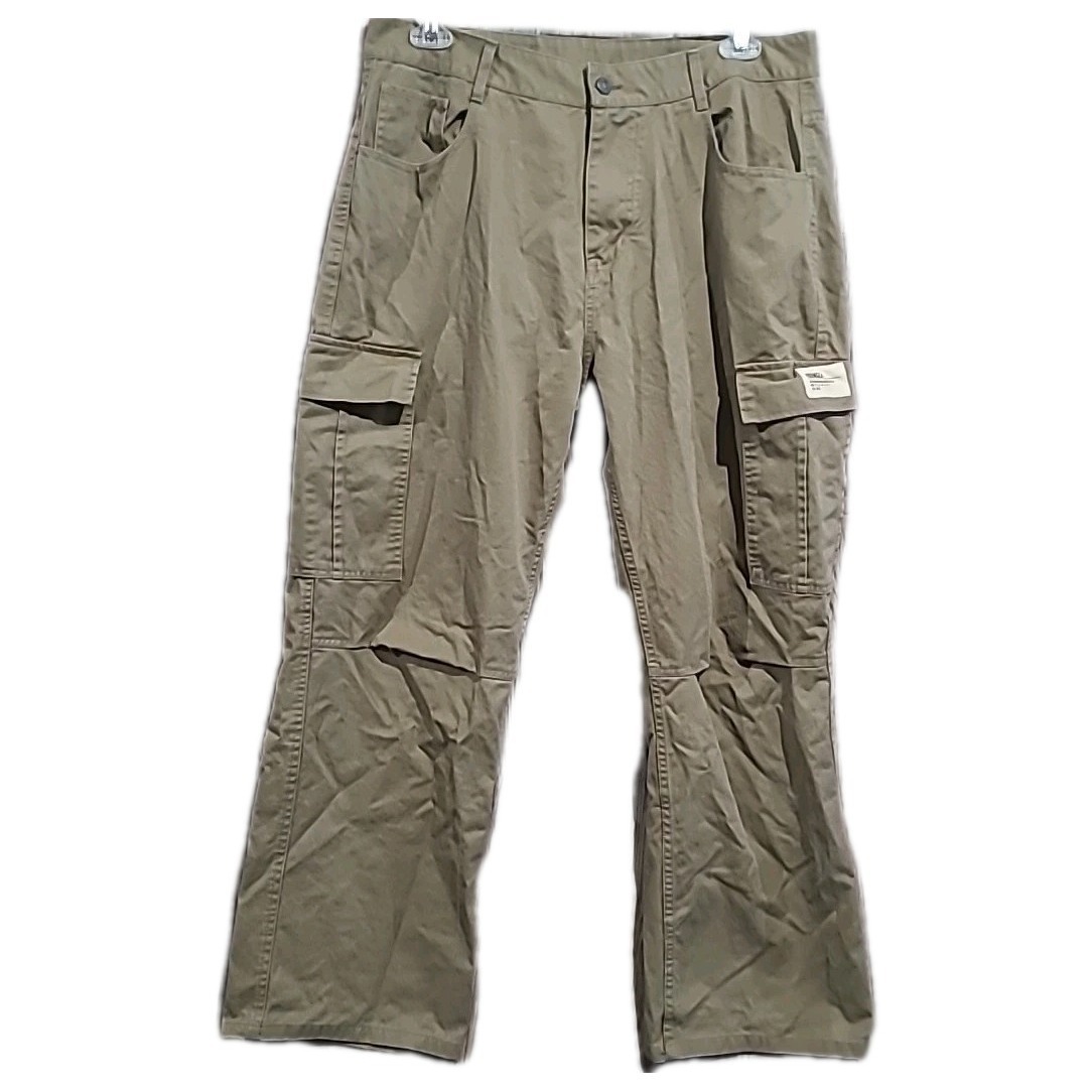 Youngla 6047 Classic Cargo Pants Xl Khaki Utility Relaxed Straight Pockets